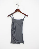 クロスアンバランススリーブレス / Cross unbalanced sleeveless (3color)