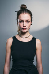 NO.351 [SILVER] GEOMETRY HAVY NECKLACE