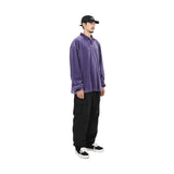VELVET OPEN RUGBY SHIRTS PURPLE