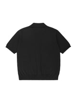 オープン半袖ニット / T1015 OPEN SHORT-SLEEVED KNIT_BLACK