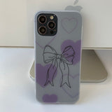 Purple Big Ribbon - Love Ribbon Phone Case_matt