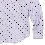 オーバーフィットドットプリントシャツ/OVERFIT DOT PRINT SHIRT-LILAC