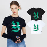 Yロゴクロップtシャツ / Y logo crop t-shirt - 2 color