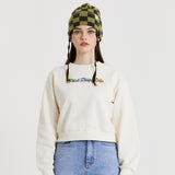 FLOWER LETTERING SWEAT SHIRT (6680850006134)