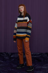 [SIGNATURE]マルチストライプニット / MULTI STRIPE KNIT (4526617198710)