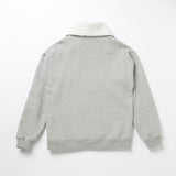 FLEECE COLLAR HALF ZIP CREW_grey (6640102539382)