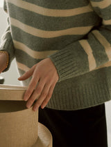 Striped wool turtleneck (6653797498998)