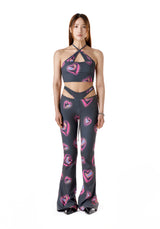 リキッドハートブーツカットパンツ / LIQUIDY HEART BOOTSCUT PANTS