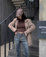 (Unisex) Button over jacket