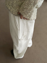 Zed pintucked balloon cotton two-way jogger cargo pants