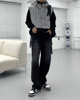 ロアクロップパッディドフードベスト/OW Roa Cropped Padded Hooded Vest (2 colors)