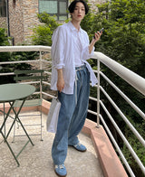 ヘビー ラップ デニムパンツ / Heavy wrap denim pants (2 color)