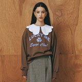 EYEYE LUCKY ME SWEATSHIRT_MOCHA (EEOO3WSR05W) (6622906187894)