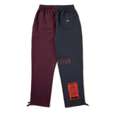 ハーフカラーヘビースウェットジョガーパンツ/HALF COLOR HEAVY SWEAT JOGGER PANTS NAVY BURGUNDY