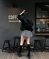 [BELLIDE MADE] クラシックノーカラースエードジャケット