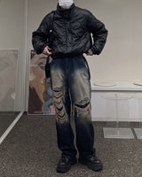 vintage washing denim pants (unisex)