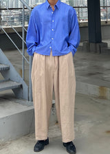 レイストライプクロップシャツ / Ray Stripe Crop Shirt 2COLOR