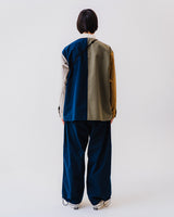 ロゴコットンスーパーワイドパンツ / BSR2223FWPT006 LOGO COTTON SUPER WIDE PANTS NAVY