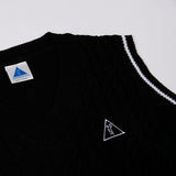 ケーブルニットベスト / 25P CABLE KNIT VEST_BLACK