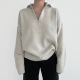 オレインハーフジップアップニット / Orein Half Zip Up Knit (6color)