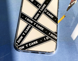 ブラックラインレタリングフォーンケース / Black Line Lettering Phone Case