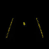 BE TREZ HOODIE - BLACK (GLOW IN THE DARK - YELLOW) (6635104993398)