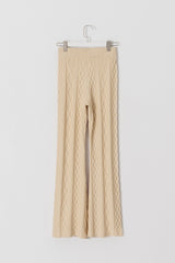 バイザファイヤープレイスケーブルニットパンツ / By The Fireplace Cable Knit Pants