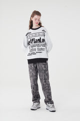 ドゥードゥルチェリーピクセルグラフィックニット／DOODLE CHERRY PIXEL GRAPHIC KNIT [WHITE]