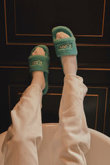 グッドデイファリーサンダル/G'day furry sandals (mint)