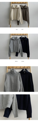 トグラング2WAYニットジップアップ / Tograng Two-Way Knit Zip-Up