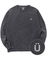 Uロゴ ピグメント スウェットシャツ ブラック / U LOGO PIGMENT SWEATSHIRTS [BLACK] (4413967990902)