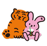 タイガーアンドアイスコーヒーポルミーポルミービッグリムーバブルステッカー / TIGER AND ICE COFFEE PORUMEE PORUMEE BIG REMOVABLE STICKER