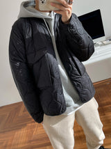 ASCLO Two Pocket Quilting Cardigan Jacket (2color)