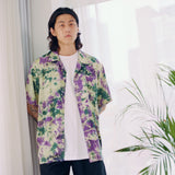 [Hawaiian Shirt] Life in Travel-Tie-dye Purple (6626232434806)