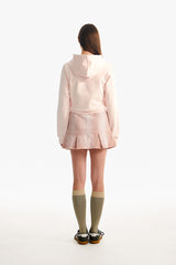 スモールチェリークロップフーディージップアップ／SMALL CHERRY CROP HOODIE ZIP UP [SALMON]