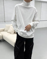 ラグランハイネックオーバーフィットスウェットシャツ/SI Raglan high neck overfit sweatshirt (2 colors)
