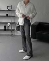 OA Blanc Angora Pocket Zip-Up (3 colors)