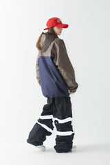クロスボックスフーデッドジャケット/BSR2223FWJK027 CROSS BOX HOODED JACKET KHAKI WHITE