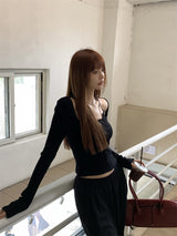 Hazelnut inner long sleeve tee