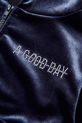 VELVET STONE CROP-HOODIE(charcoal) (6554801766518)