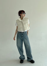 2ボタンワイドパンツ/no.1797 Two Button Wide Pants (2color)