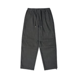Stripe parachute denim Pants Black