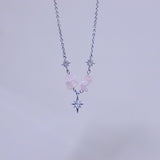Rose Quartz Twinkle Necklace