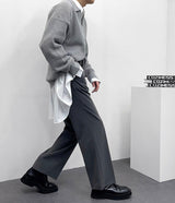ロングワイドスラックス / TR404 Long Wide Slacks (3 colors)