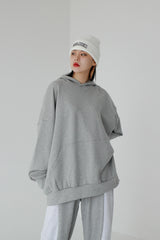 ウォーマーボキシーフーデッドTシャツ / Warmer Boxy Hooded T-shirt (3color)