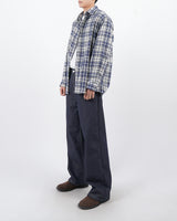 アクとノンフェードワイドデニムジーンズ / act non-fade wide denim jeans 3color