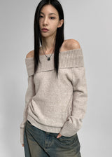 [MADE] Yellman Shawl Off Shoulder Knit