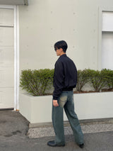 ノーイウォッシングワイドデニム
