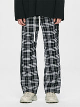 CHECK TRACK PANTS - BLACK/BLACK (4623313633398)