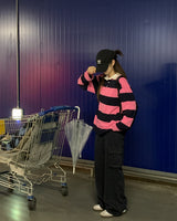 [Bellide made] Stripe Long Sleeve T-shirt